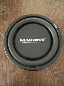 massive audio 10in subwoofer