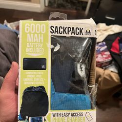 backpack + portable charger