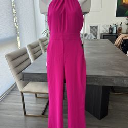 Express Hot pink Jumpsuit (NWT)