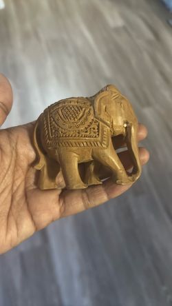Elephant Wooden Statue
