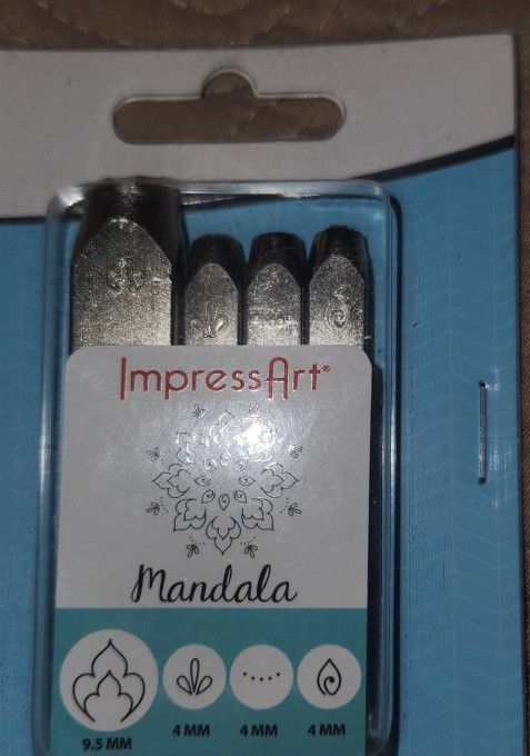 New! Impress Mandala Metal Stamp Set ForJewelry making Art Supplies