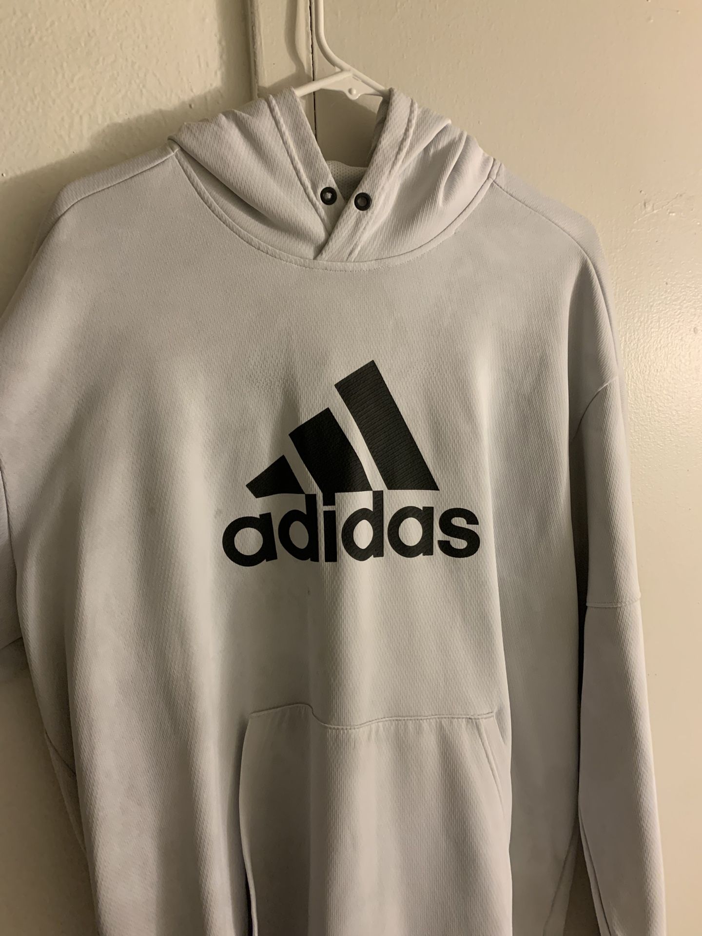 XL Adidas Hoodie White And Black Sweater