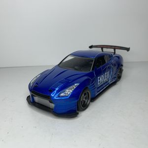 Photo NEW 2009 Blue Nissan GT-R Japanese Racing Car Toy Diecast Metal Model