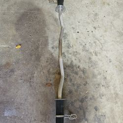 Olympic 2" curl bar with clips