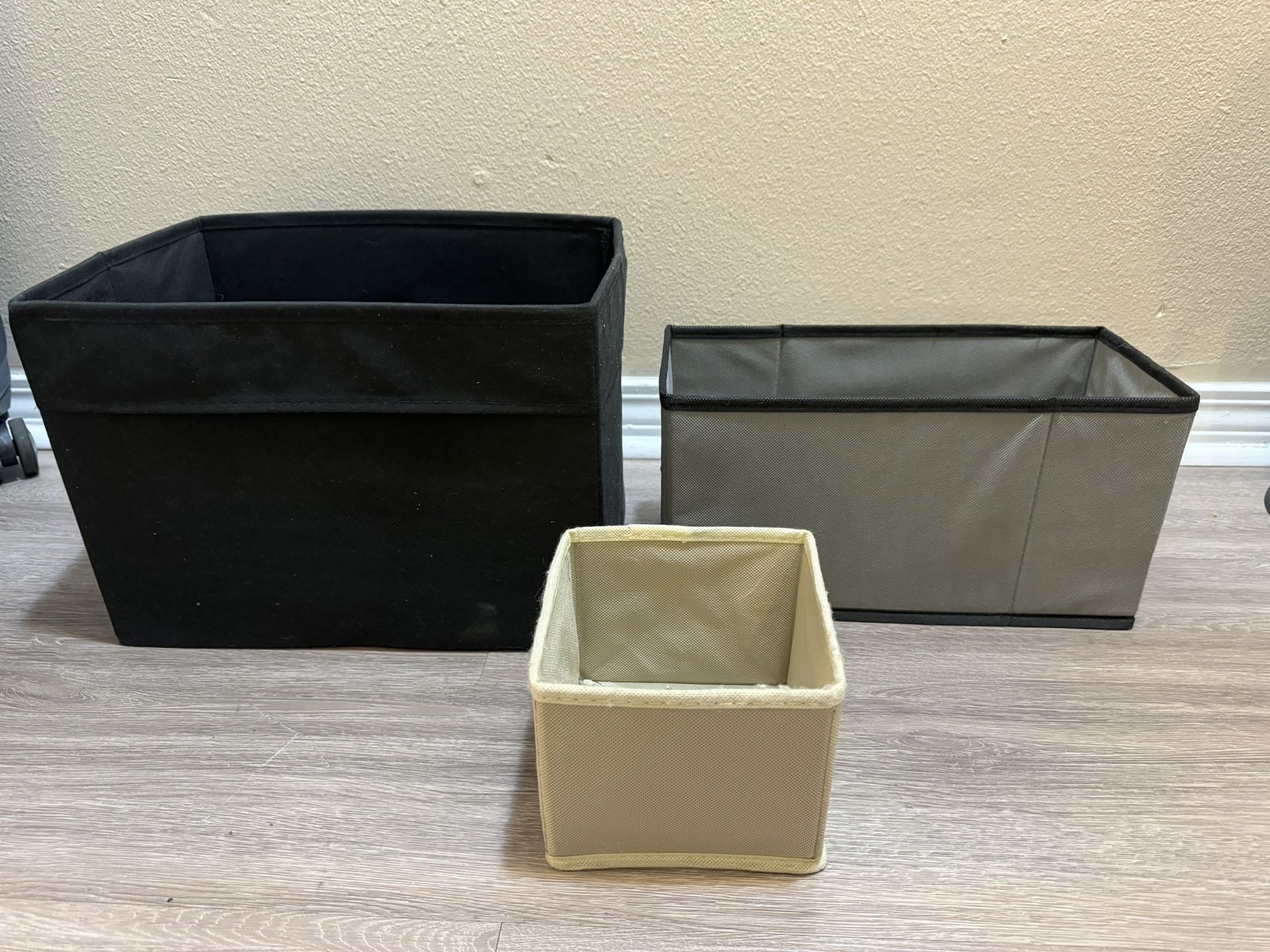 Set of 3 Collapsible Fabric Organizers