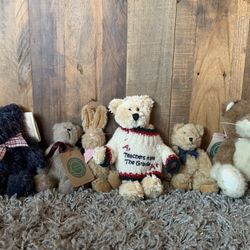 Vintage teddy bear collection from the 1990s.