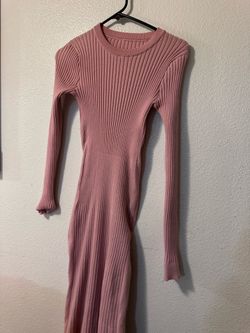 Winter dress pink