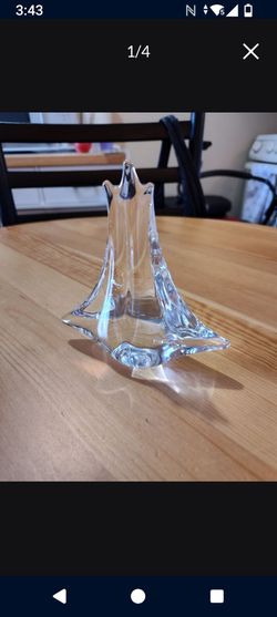 Crystal Sailboat Made In Italy