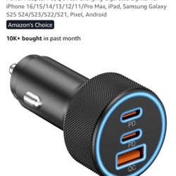 USB C Car Charger,