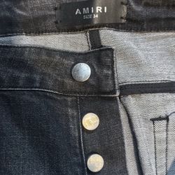 Amiri Jeans Rhinestone Patches Size 34