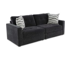 Charcoal 86'' 2 Piece Storage Loveseat