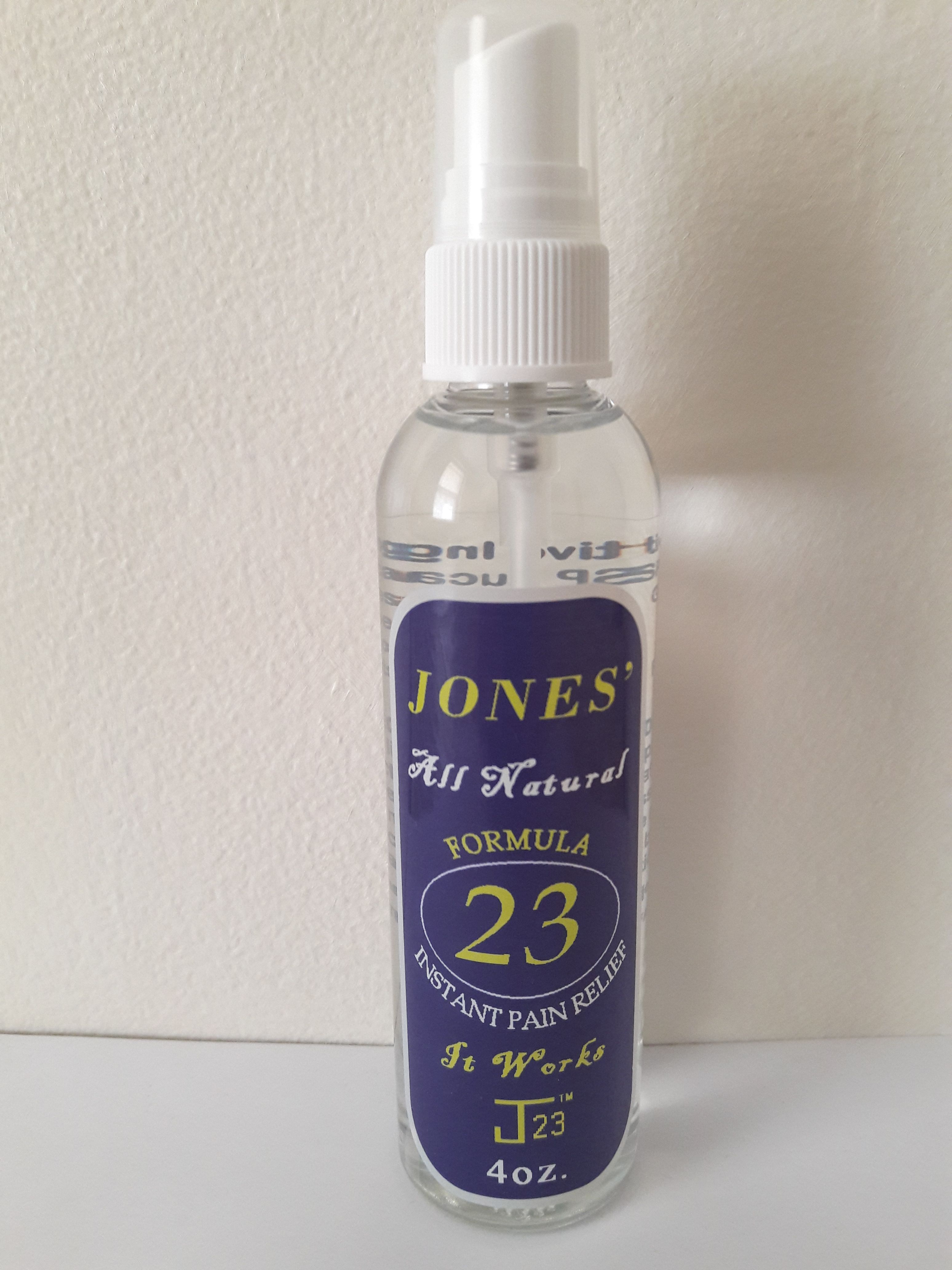 All Natural Pain Relief Jones Formula 23 IT WORKS!