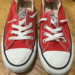 Red And White Converse 