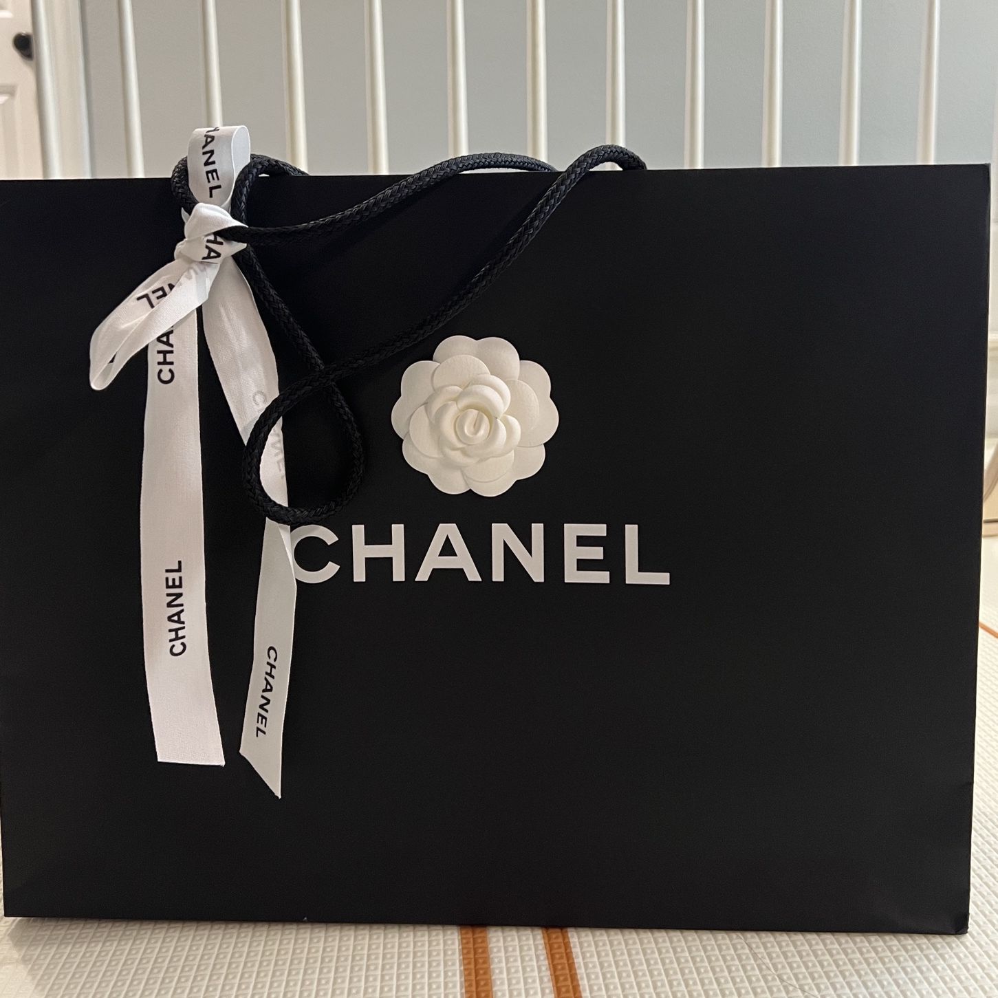 Chanel Shopping Bag With Ribbon and Camellia for Sale in Houston