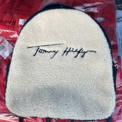 Female Tommy Hilfiger Small Backpack Tote With Wallet