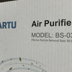 Partu Air Purifier BS-03 – Sleek Black | Clean Air at Home