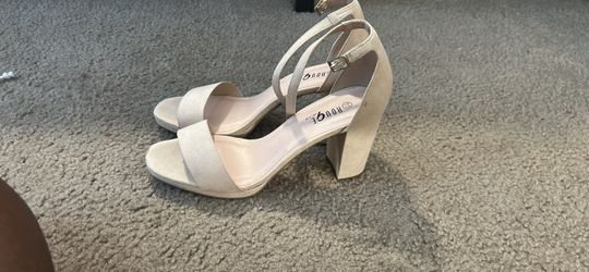 Tan Block Heels