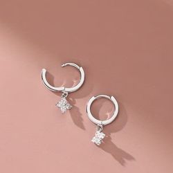 Silver 925 hoop earrings