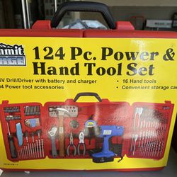 124 Piece Power Hand Tool Set