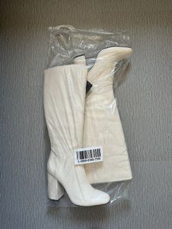 White Tall Boots