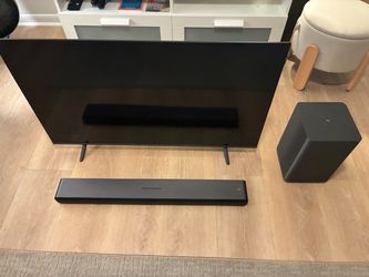 TCL 43” 4K TV with Soundbar and Subwoofer