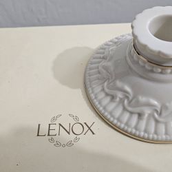 LENOX Candle holders w candles