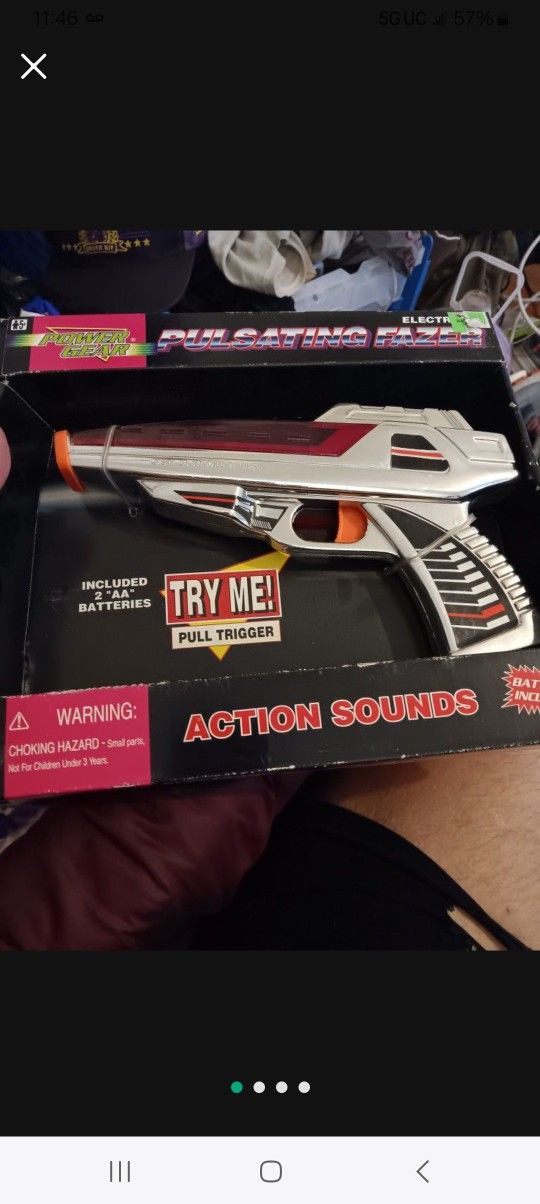 Vintage Laser Gun With Sounds