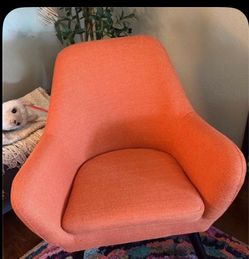Comfy Orange Side Chair