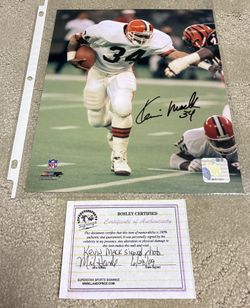 Kevin Mack Cleveland Browns Signed 8x10 Photo With COA