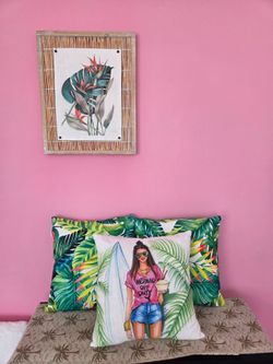 Pillows  and picture