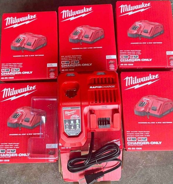 Milwaukee New Rapid Charger $65 EACH One Nuevos