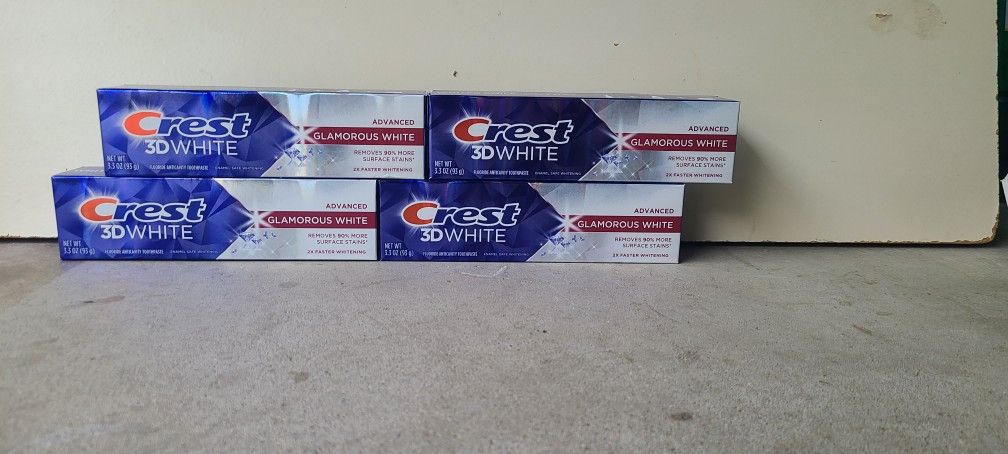 Crest Glamours White Toothpaste 3.3oz