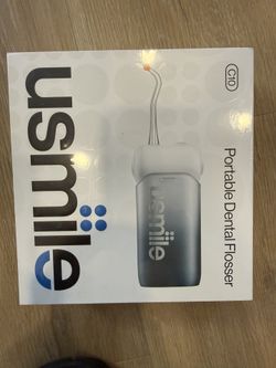 usmile C10 Portable Water Flosser – Travel-Friendly, 95-Day Battery, 4 Modes, 360° Nozzle, 180ml Tank, IPX7 Waterproof, Dentist-Recommended for Braces