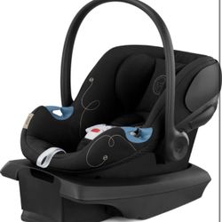 Cybex Aton G Infant Car Seat with Linear Side-Impact Protection, Moon Black