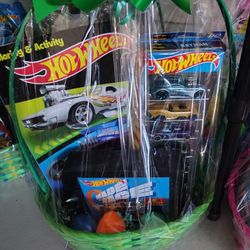 Hotwheels easter basket