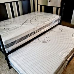NEW TWIN MATTRESS. Bed frame is not available. Take it home the same day 👍