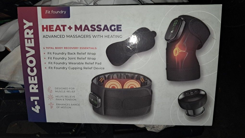 4 -1 Recovery By Fit Foundry:Heat & Massage Cupping Kit