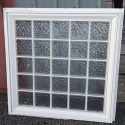 Plastic Glass Block Looking Window.  $80