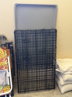 Dog crate two doors medium size