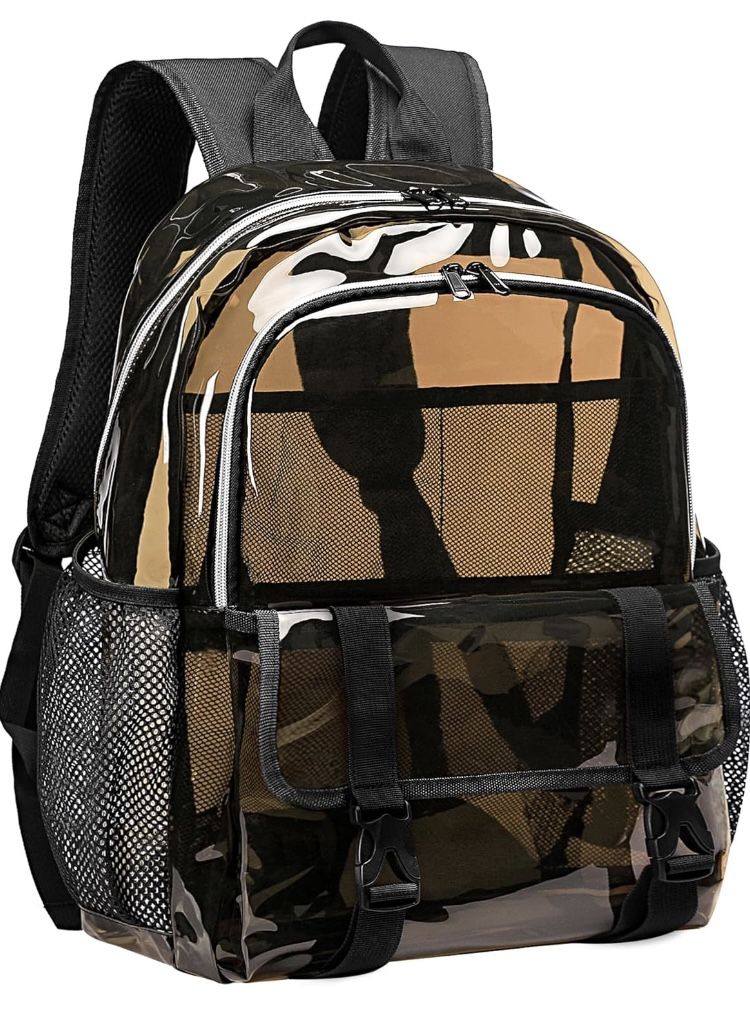 Clear Backpack (brown)