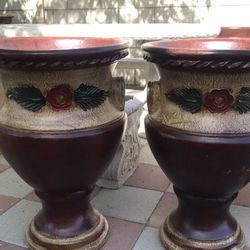 New Flower Pots Made Out Clay Size 28 inches tall X 16 Inches Wide 