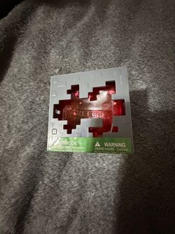 Minecraft Cube Red and Purple