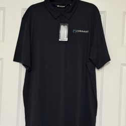NEW - TRAVIS MATHEW Golf Polo Shirt XXL 2XL Coravant Logo with Tags