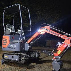 2025 1 Ton Mini Excavator Hydraulic Thumb Crawler  Skid Steer Tracks