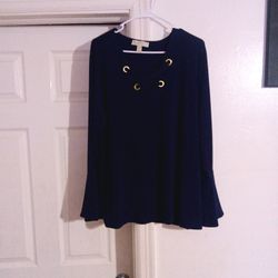 Michael Kors Blue Women's Blouse 2X