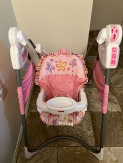 Girls baby swing