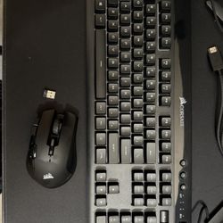 Corsair Wireless Gaming Keyboard K70 And Ironclaw Mouse