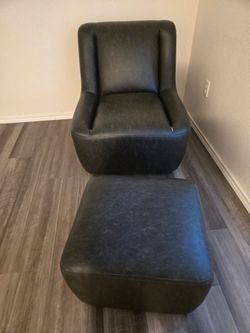 Chair with ottoman