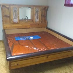 King Size Bed Frame With Lighted Headboard 
