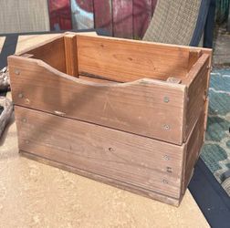 Wooden Storage Crate Decor